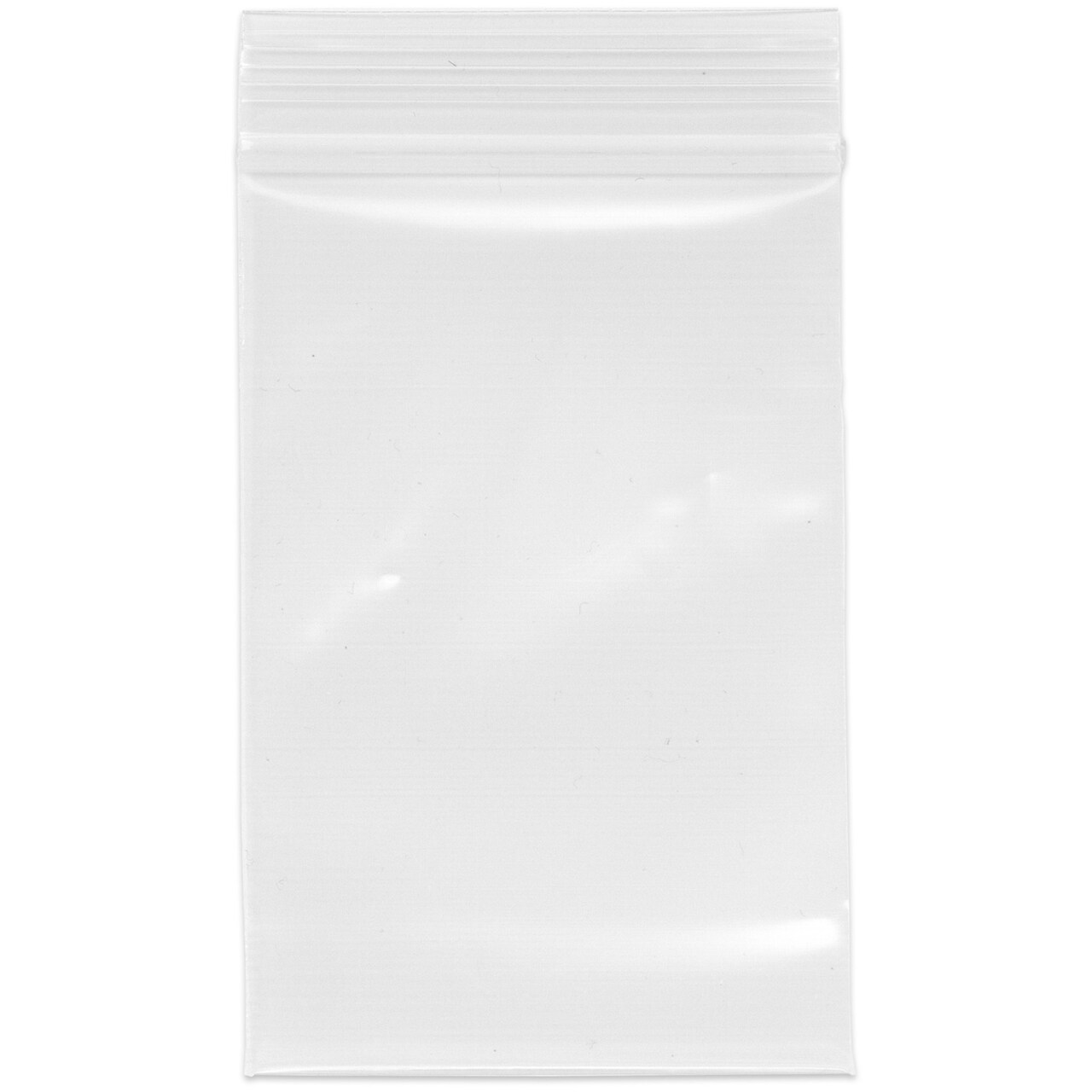 Plymor 3" x 4.5", 4 Mil Heavy Duty Zipper Reclosable Plastic Bags